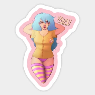 Yawn! - Pinup Girl [1] Sticker